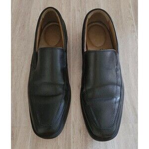 Clarks Men's Shoes Size 9M Loafers Black Soft Cushion Slip-On Tilden 22261